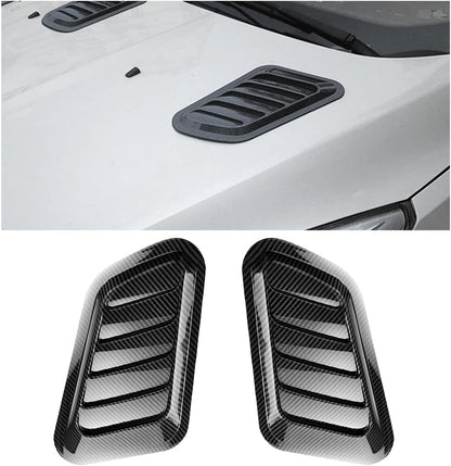 2PCS Car Hood Air Vents – Universal Bonnet Intake Trim Scoop Cover 🌀🚗