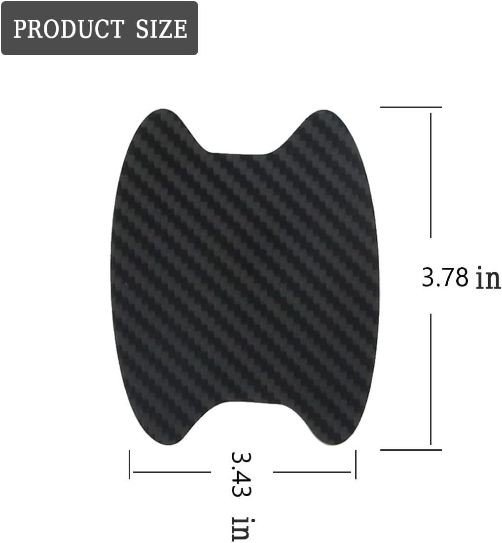 4PCS Carbon Fiber Car Door Handle Protector – Anti-Scratch Film 🏁✨