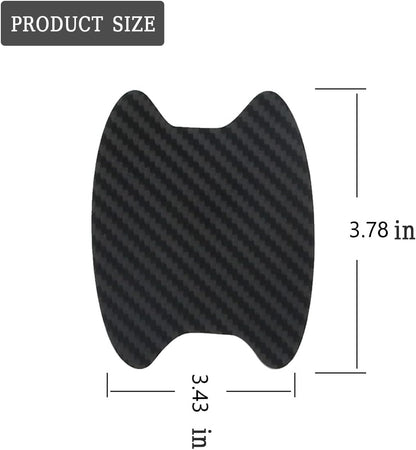 4PCS Carbon Fiber Car Door Handle Protector – Anti-Scratch Film 🏁✨