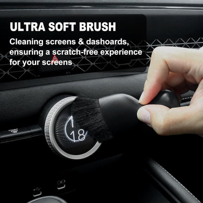 7PCS Soft Hair Car Detailing Brushes – Interior Cleaning Kit 🪶🧽