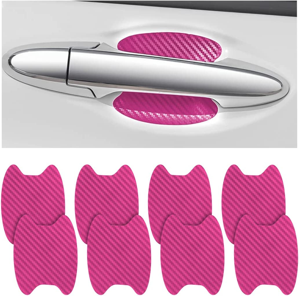 4PCS Carbon Fiber Car Door Handle Protector – Anti-Scratch Film 🏁✨