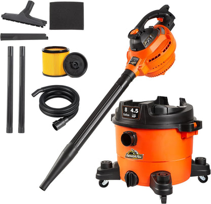 💧 AA255 Wet/Dry Utility Vac – 2.5 Gallon, 120V Heavy-Duty Shop Vac for Car & Garage Cleaning 💪🧼