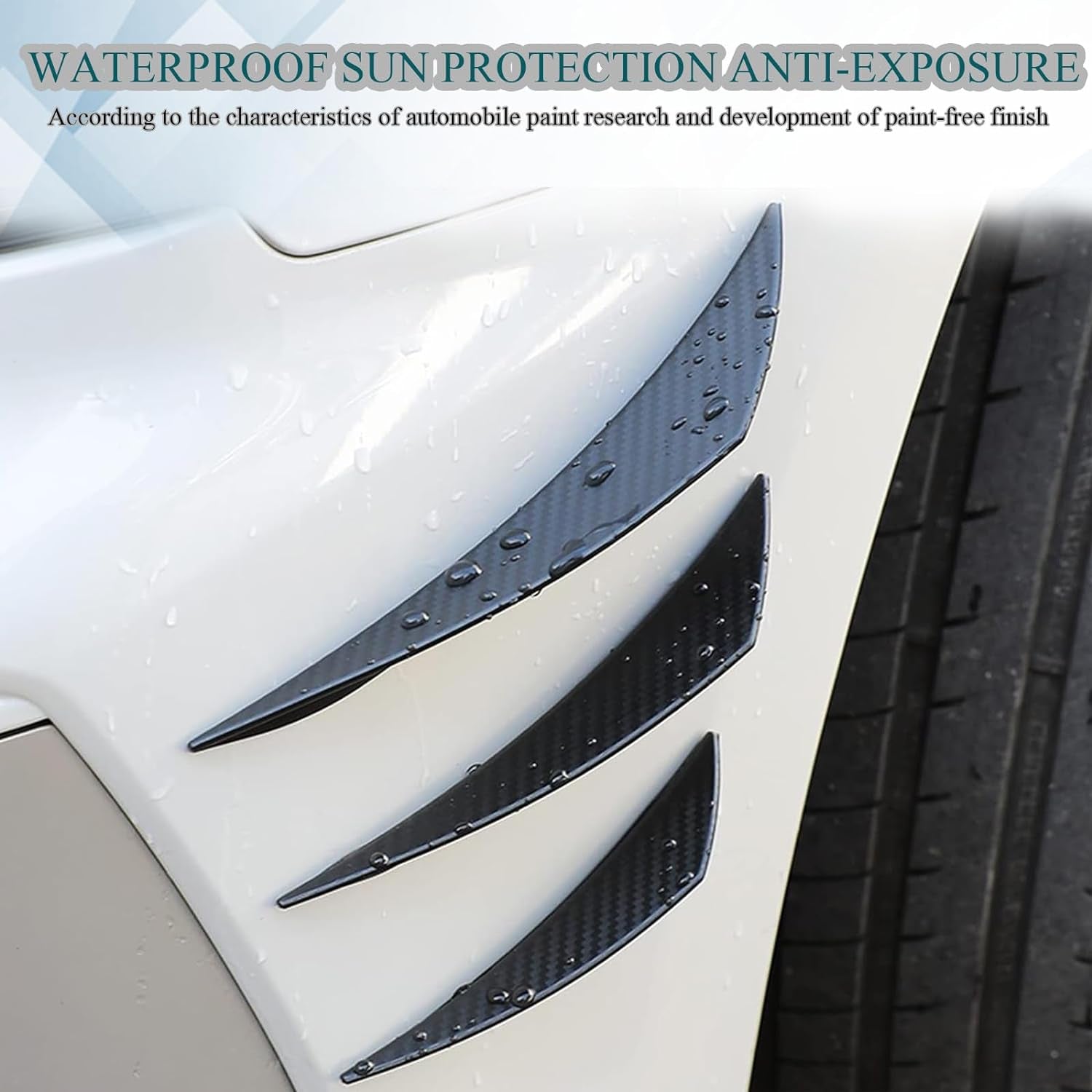 6PCS Universal Car Bumper Canards – Front Lip Splitter Kit 🏎️💨