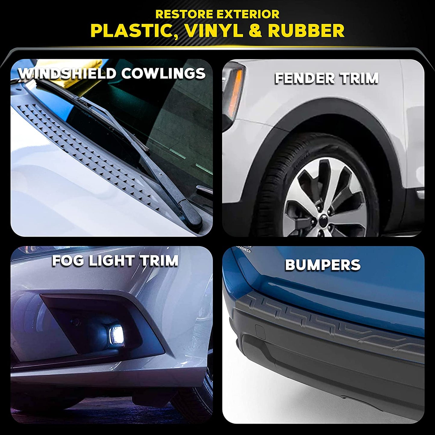 Ultimate Black Plastic Restorer – Revive Faded Trim & Vinyl (12 Oz)