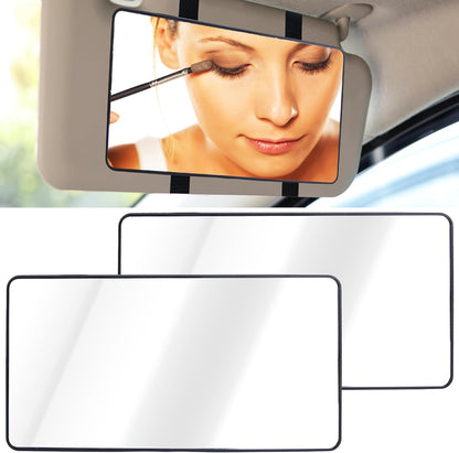 💄 Car Sun Visor Mirror – HD Cosmetic Makeup Mirror with Straps