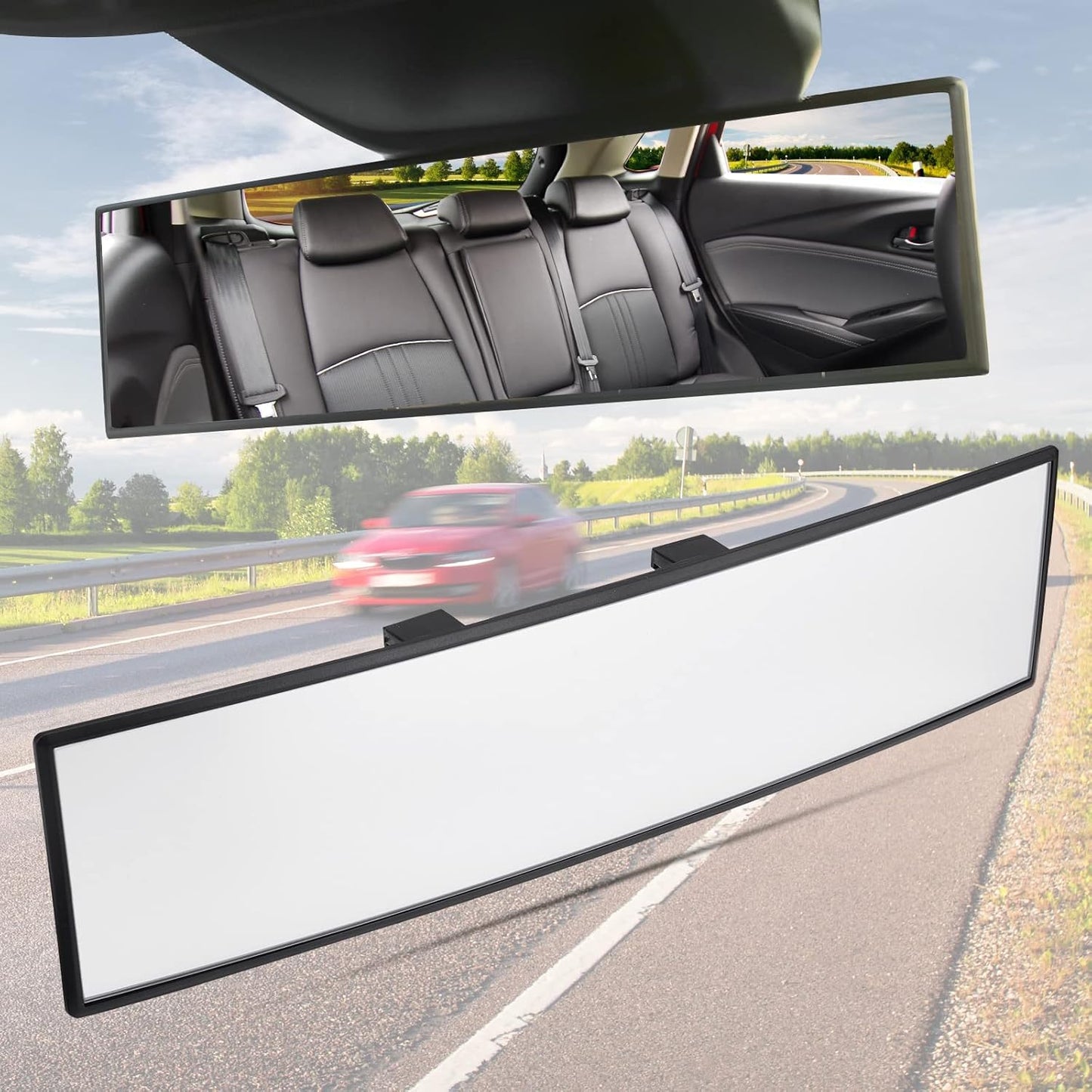 Wide-Angle Rear View Mirror — HD Clip-On Panoramic Mirror