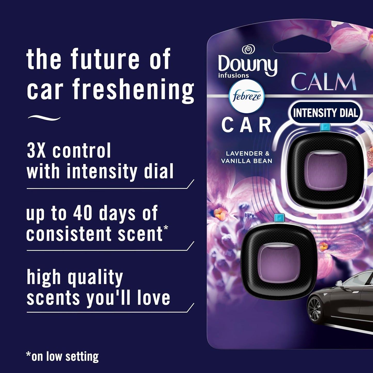 🌸 Downy Calm Scent Car Vent Clip – Relaxing Fresh Aroma (2 Ct)