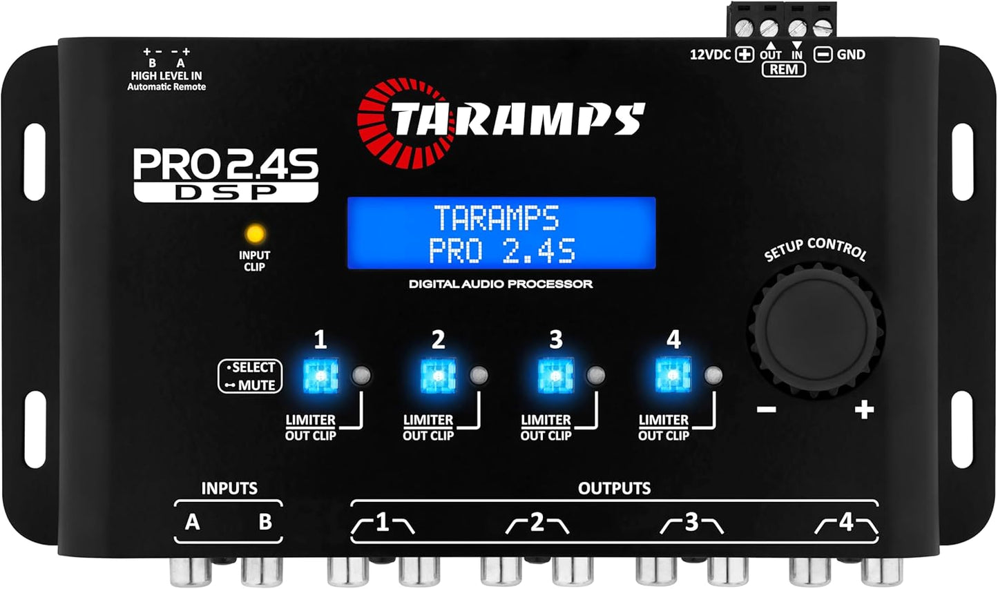 🎚 Pro 2.45 DSP Digital Sound Processor – Studio-Level EQ Tuning for 2 & 4 Channel Amps 🎧⚙️