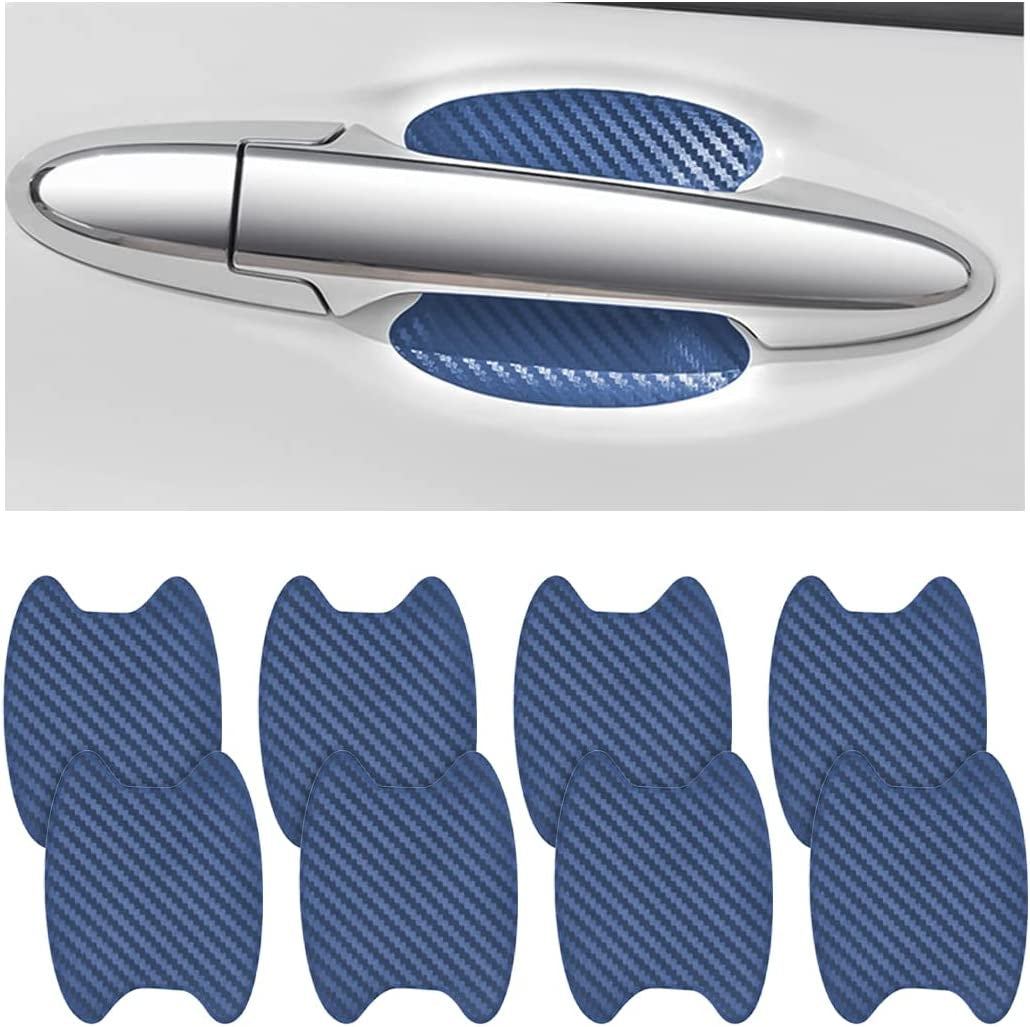 4PCS Carbon Fiber Car Door Handle Protector – Anti-Scratch Film 🏁✨