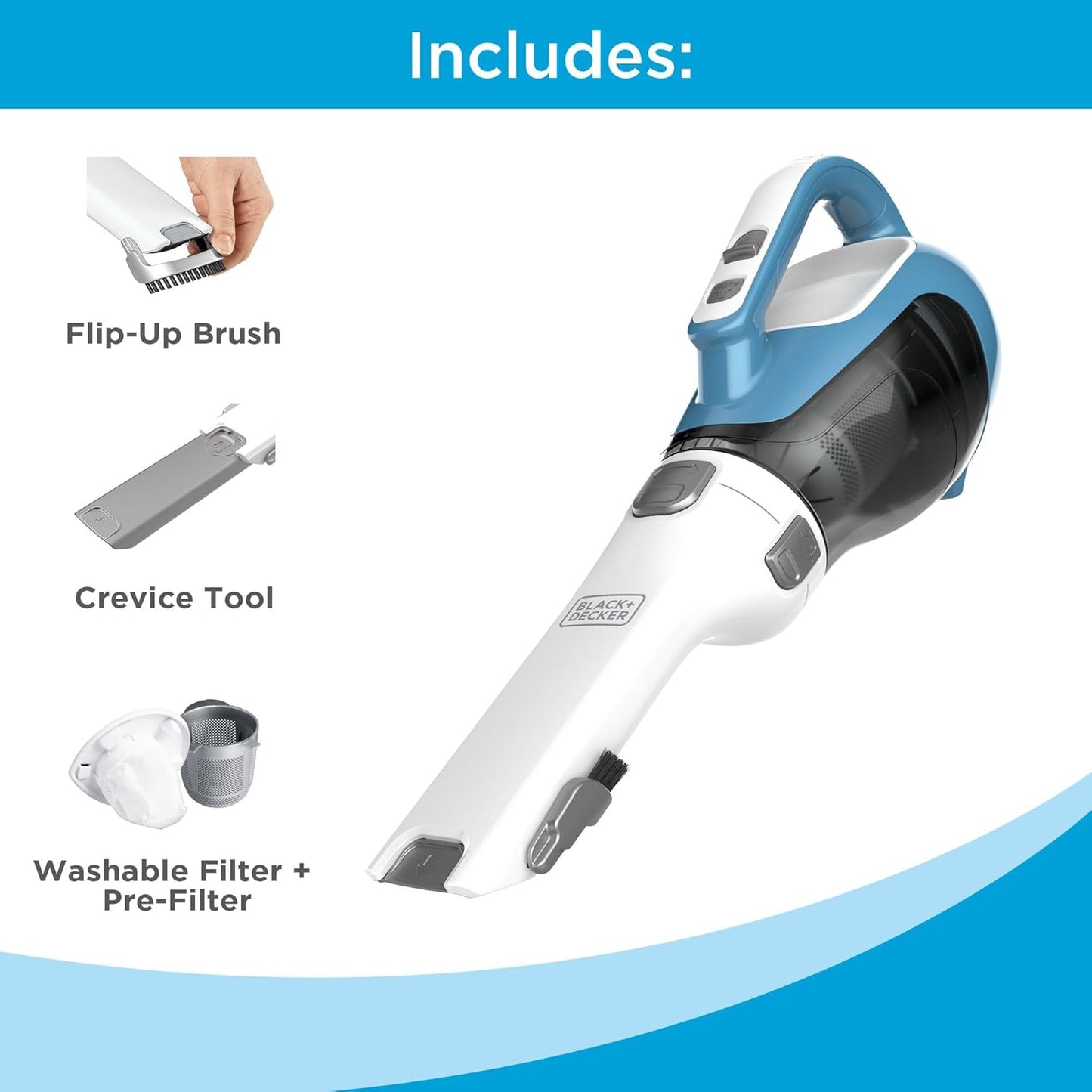 💨 Dustbuster AdvancedClean Cordless Vacuum – Compact, Lightweight & Powerful Suction for Car + Home 🧹🔋