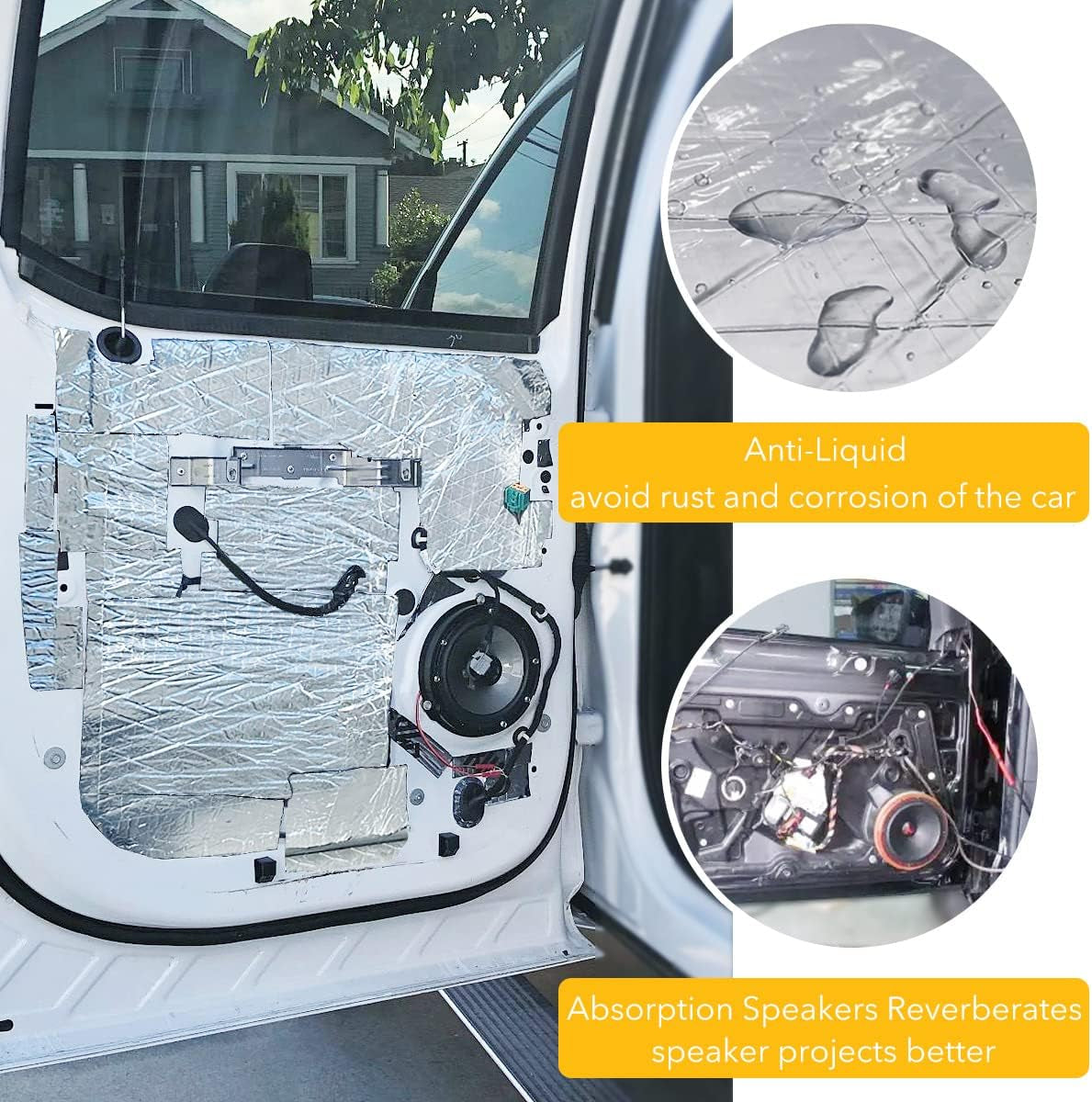 Car Sound Deadening Mat – 197mil 8.7sqft Audio Foam for Bass & Heat Insulation 🔇🚙