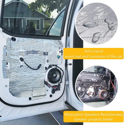 Car Sound Deadening Mat – 197mil 8.7sqft Audio Foam for Bass & Heat Insulation 🔇🚙