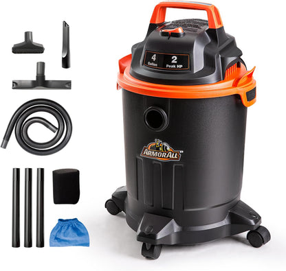 ® AA155 1.5-Gallon 2 Peak HP Portable Wet/Dry Vacuum, Orange