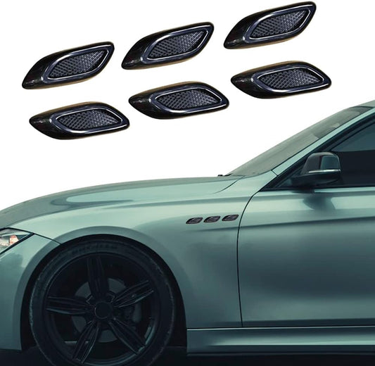 6PCS Fender Air Vent Trim – Universal Carbon Fiber Look 🏎️💨