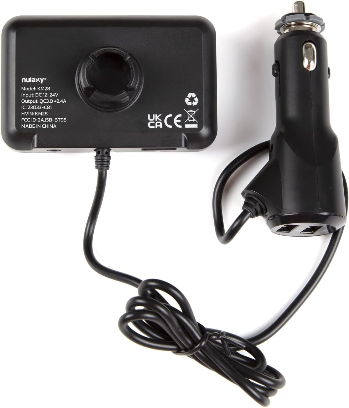 🎙 Bluetooth FM Transmitter for Car – V5.0 Adapter with Big Display, QC3.0 Fast Charge & Bass Boost 🔋🎶