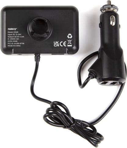 🎙 Bluetooth FM Transmitter for Car – V5.0 Adapter with Big Display, QC3.0 Fast Charge & Bass Boost 🔋🎶