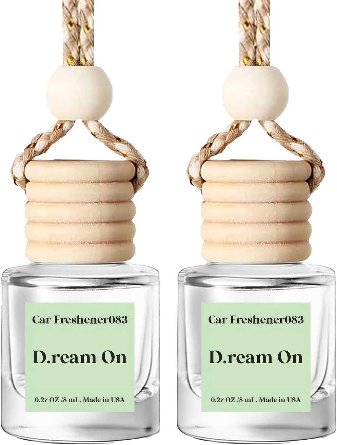 C Classy Car Air Freshener Hanging 2 Pack, Mahogany Teakwood Essential Oil Diffuser for C Ar, Cute Air Fresheners, Long-Lasting Fragrance, Car Air Fresheners for Women & Men Gift, Made in USA