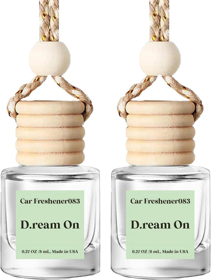 C Classy Car Air Freshener Hanging 2 Pack, Mahogany Teakwood Essential Oil Diffuser for C Ar, Cute Air Fresheners, Long-Lasting Fragrance, Car Air Fresheners for Women & Men Gift, Made in USA